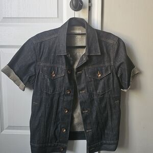 GAP Denim Dark Blue Short Sleeve Jacket